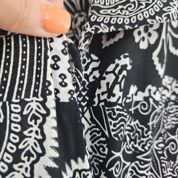 Womens Patchwork 100% Cotton One Size Swing Jacket Lagen Look Boho Artsy  READ - Picture 7 of 14